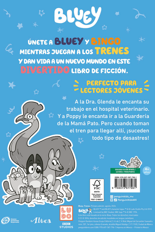 Bluey. Trenes